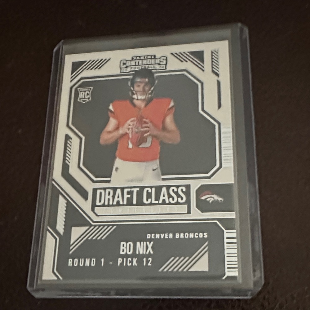 Panini Draft Class Card with Red and Black Accents
